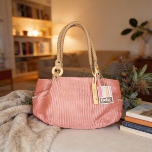 Relic Pink Corduroy Women's Bag NWT